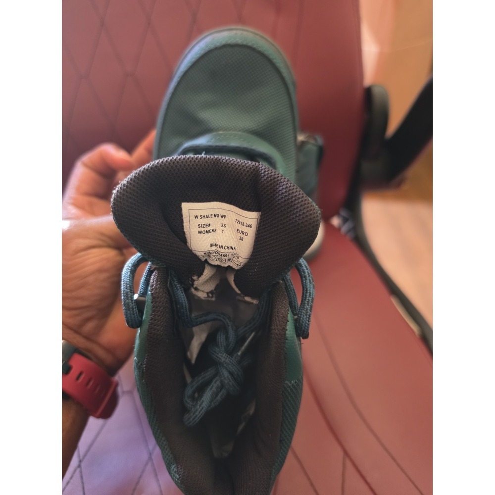 BOGS WOMEN'S EMERALD GREEN SHALE MID SOFT TOE WATERPROOF WORK BOOTS SZ 7 GUC - Picture 6 of 6
